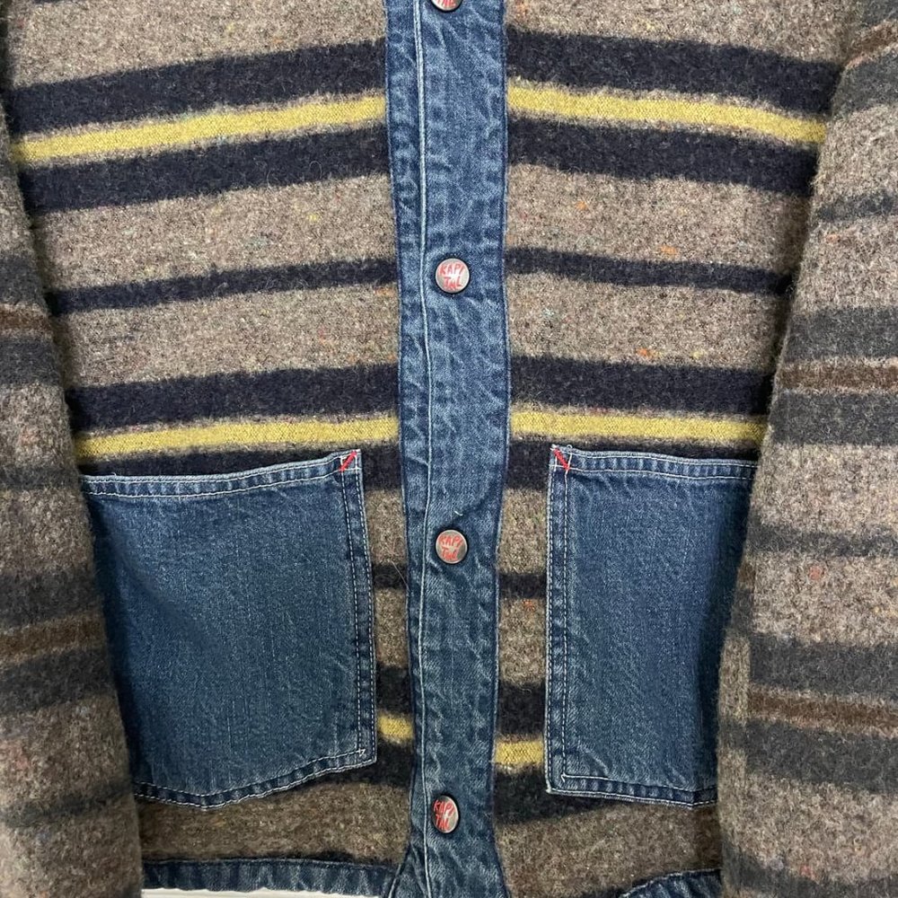 KAPITAL 11.5oz Denim RAINBOWY Lining Railroad Jacket - Picture 8 of 9